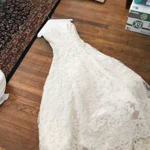Strapless bridal gown